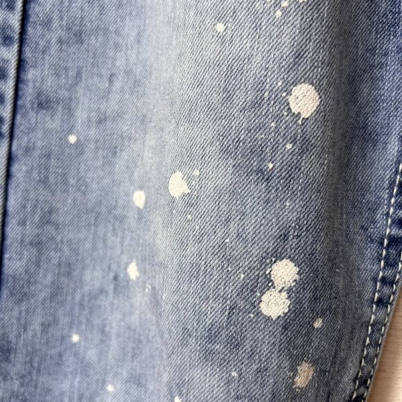 Southpole Jeans Mens Size 29X30 Blue Skinny Paint Splatter Medium Wash Denim - Picture 6 of 15